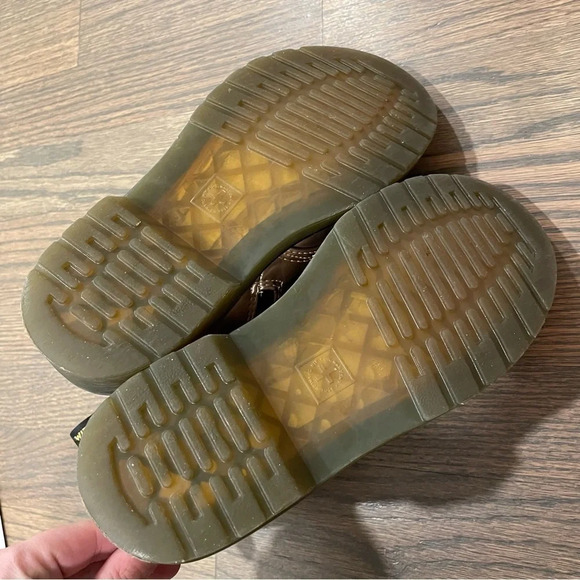 Dr.Martens Kids 1460 Boots vegan lace up boots ROSE GOLD CHROME PAINT METALLIC - Picture 15 of 16